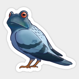 Pigeon Toad Sticker